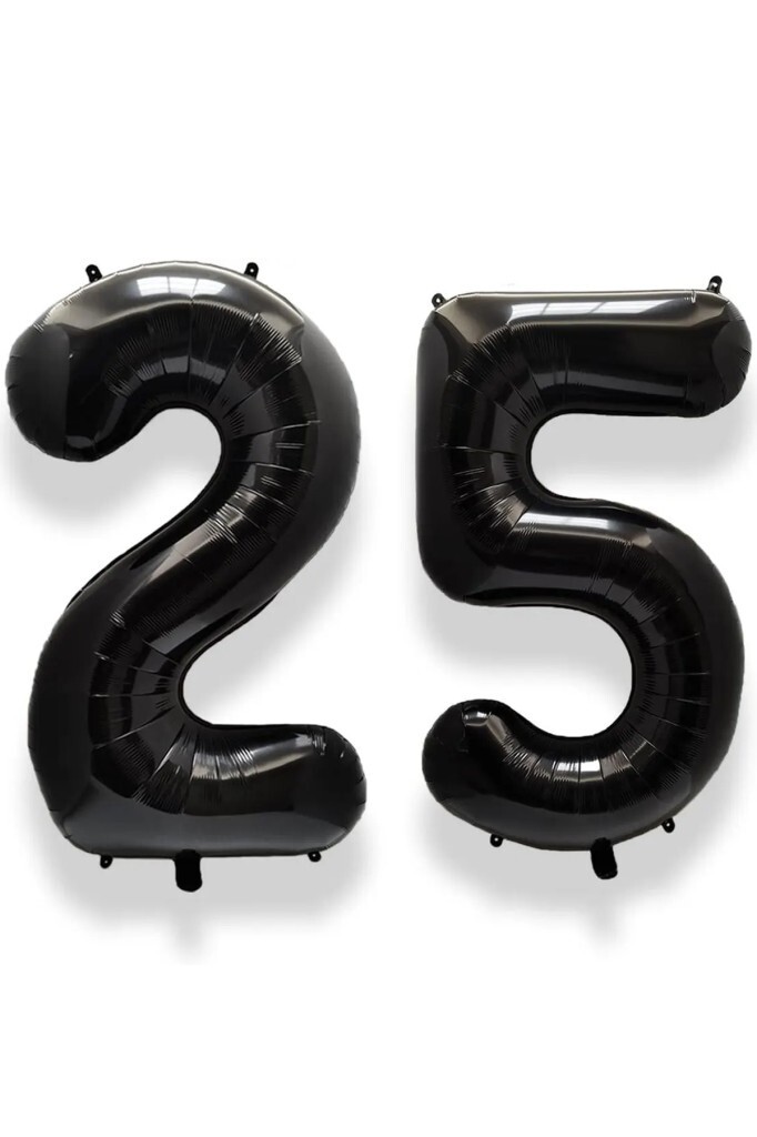 Beysüs Siyah 25 Rakam Folyo Balon