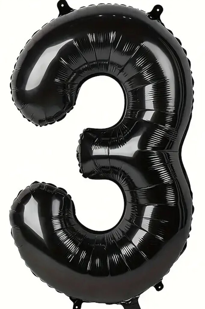 Beysüs Siyah 3 Rakam Folyo Balon 80 cm