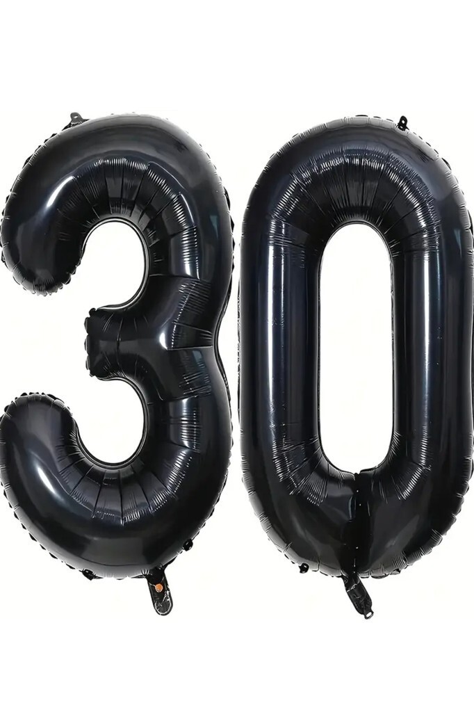 Beysüs Siyah 30 Rakam Folyo Balon 80 cm