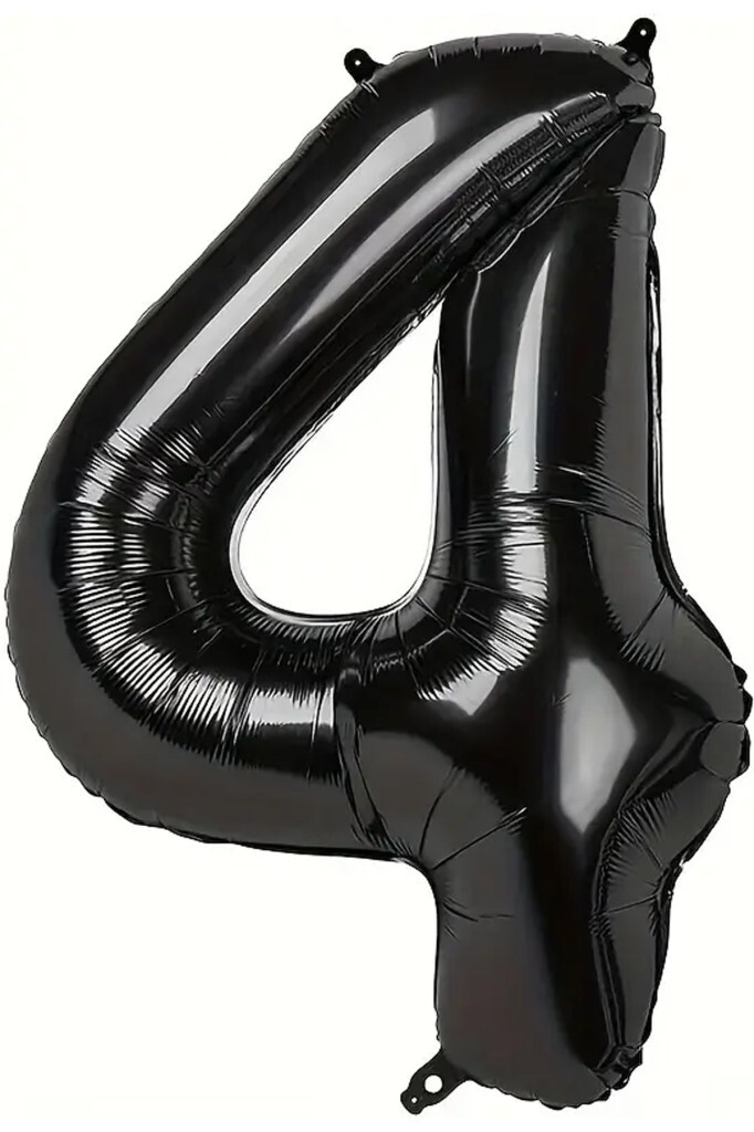 Beysüs Siyah 4 Rakam Folyo Balon 80 cm