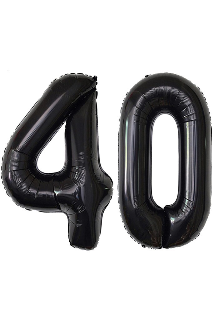 Beysüs Siyah 40 Rakam Folyo Balon
