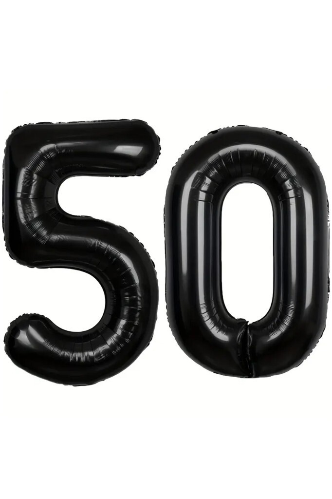 Beysüs Siyah 50 Rakam Folyo Balon