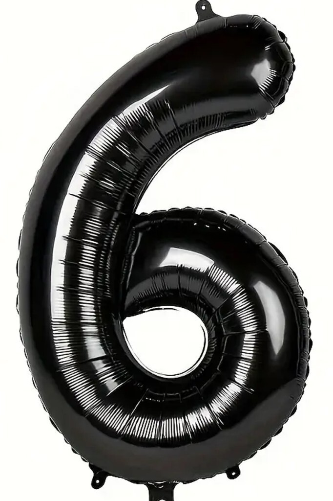 Beysüs Siyah 6 Rakam Folyo Balon 80 cm