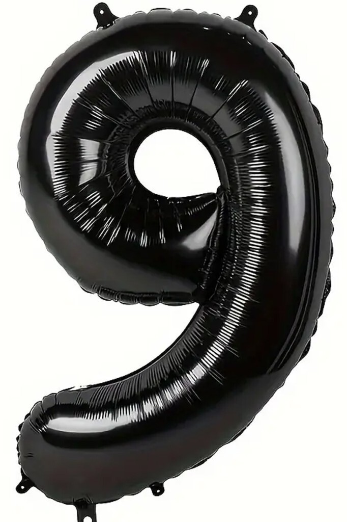 Beysüs Siyah 9 Rakam Folyo Balon 80 cm