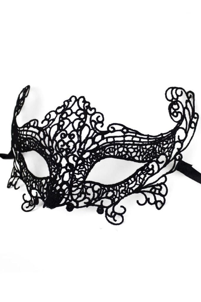 Beysüs Siyah Dantel Temalı Parti Balo Maske - 5