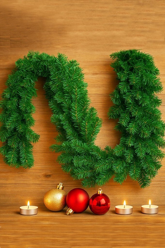 Beysüs Yeni Yıl Yeşil Çam Garland 270 cm - 2