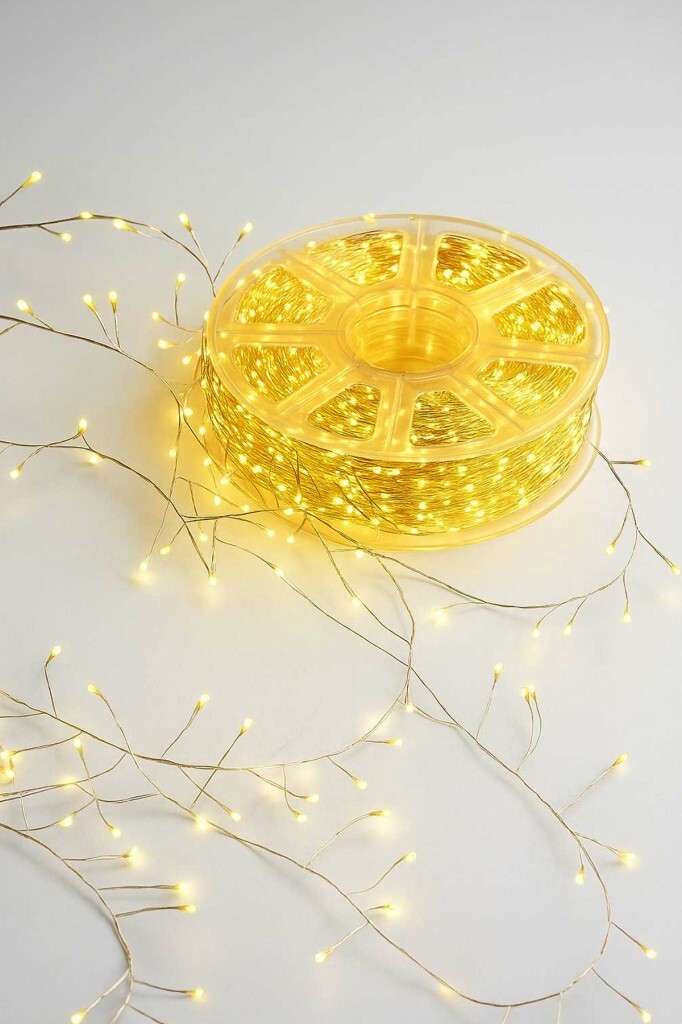 Beysüs Yılbaşı Ağacı 30 Metre Dallı LED Tel Işık Gün Işığı Kumandalı Fonksiyonlu Peri Led - 3