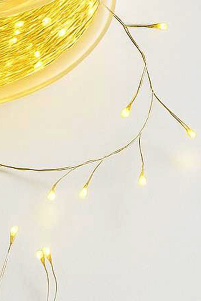 Beysüs Yılbaşı Ağacı 30 Metre Dallı LED Tel Işık Gün Işığı Kumandalı Fonksiyonlu Peri Led - 4