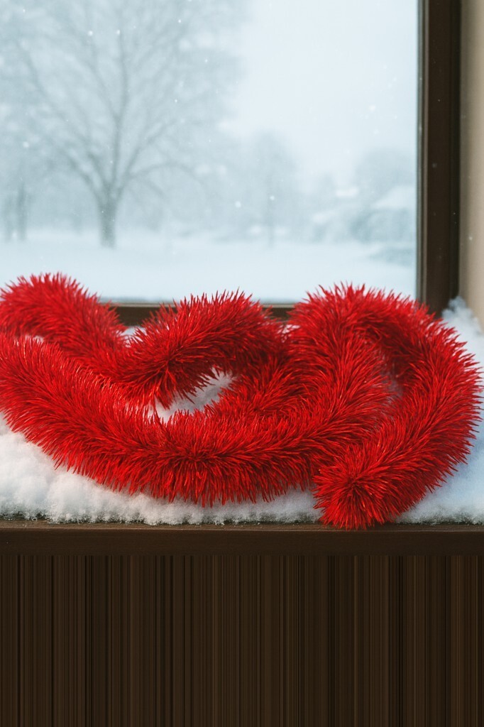 Beysüs Yılbaşı Ağacı Süsü Kırmızı Sim 2 mt 5'li Paket - 2