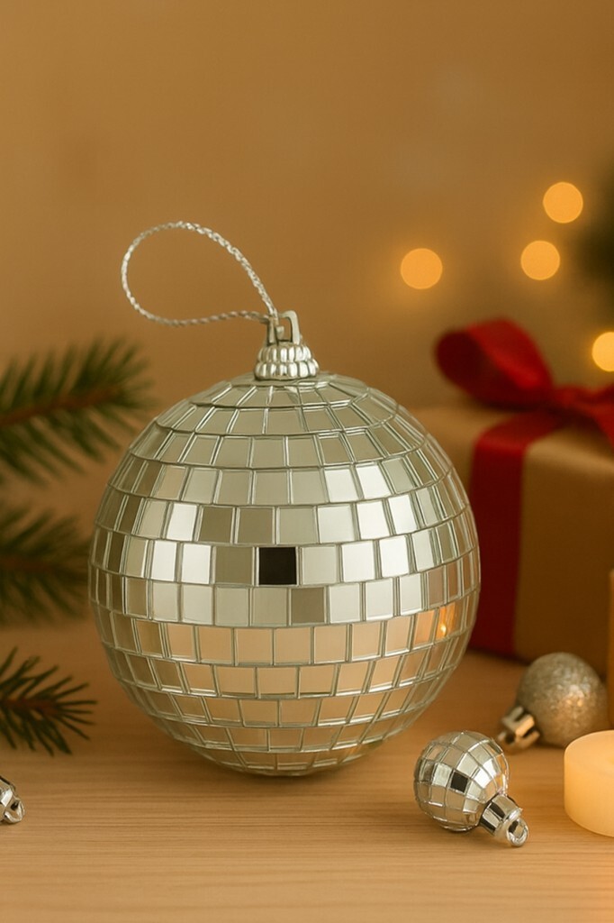 Beysüs Yılbaşı Çam Ağacı Süsü Aynalı Disko Topu 15 cm - 1