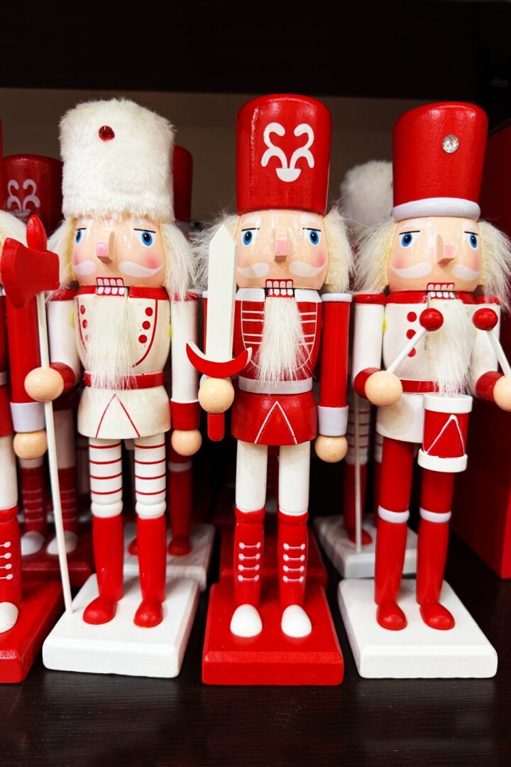 Beysüs Yılbaşı Dekor Orijinal Ahşap Fındıkkıran 3’lü Set 25 cm - 1