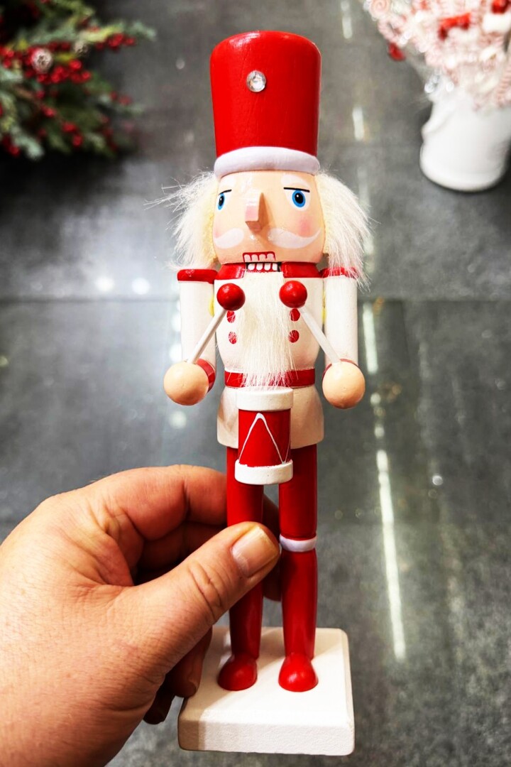 Beysüs Yılbaşı Dekor Orijinal Ahşap Fındıkkıran 3’lü Set 25 cm - 2