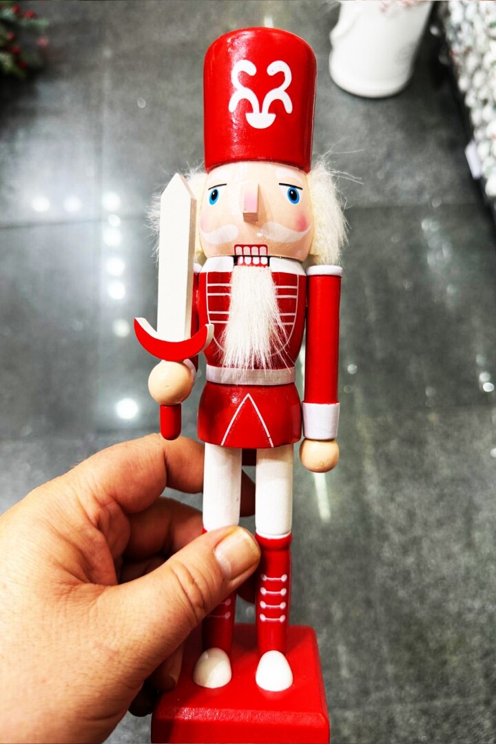 Beysüs Yılbaşı Dekor Orijinal Ahşap Fındıkkıran 3’lü Set 25 cm - 3