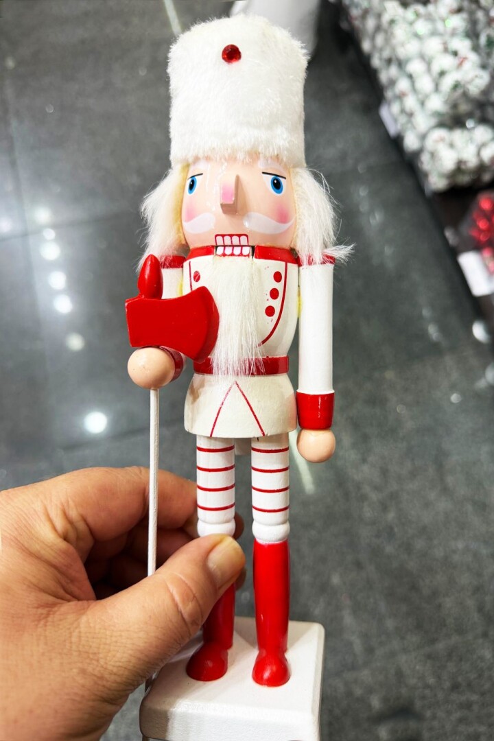 Beysüs Yılbaşı Dekor Orijinal Ahşap Fındıkkıran 3’lü Set 25 cm - 4