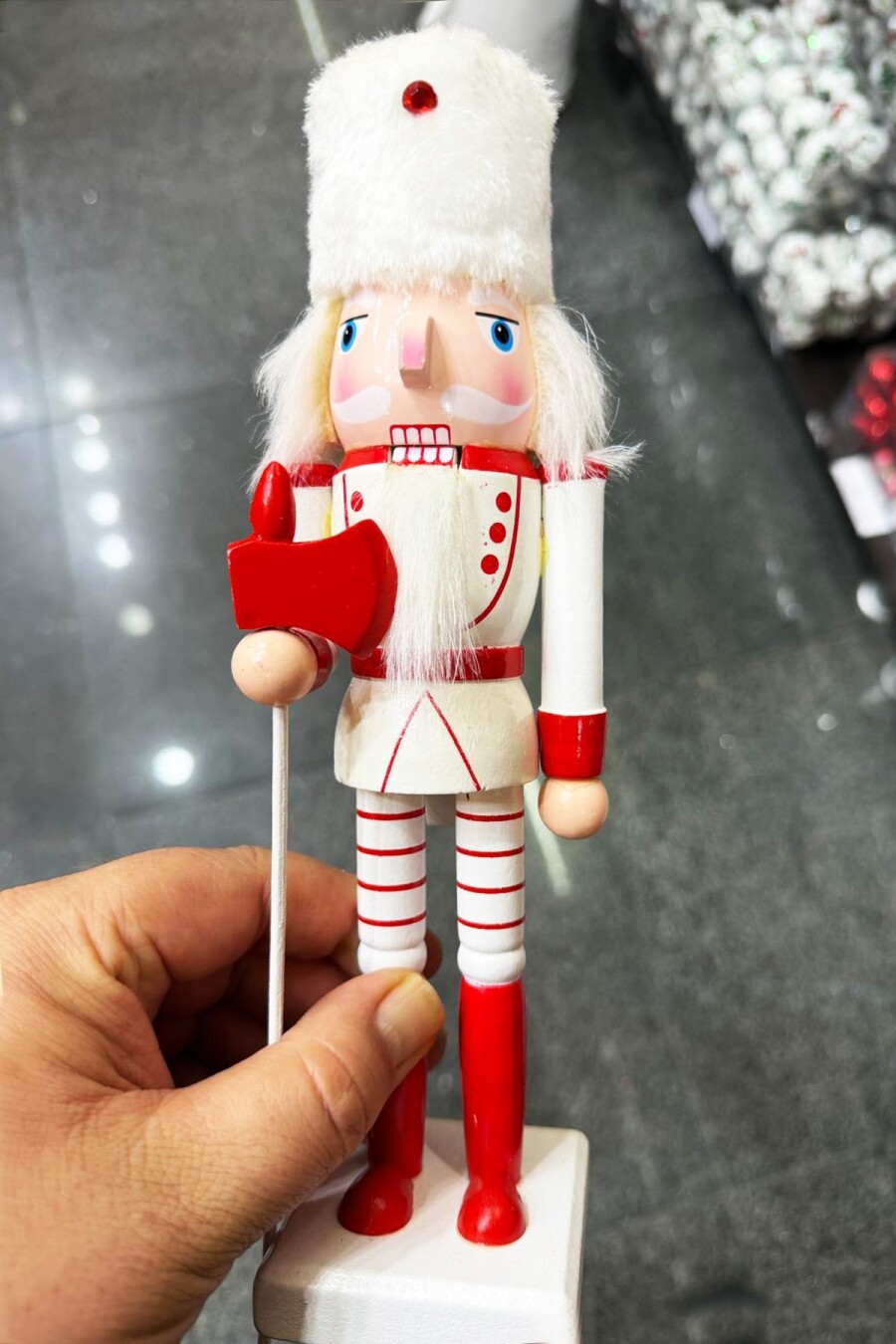 Beysüs Yılbaşı Dekor Orijinal Ahşap Fındıkkıran 3’lü Set 25 cm - 4