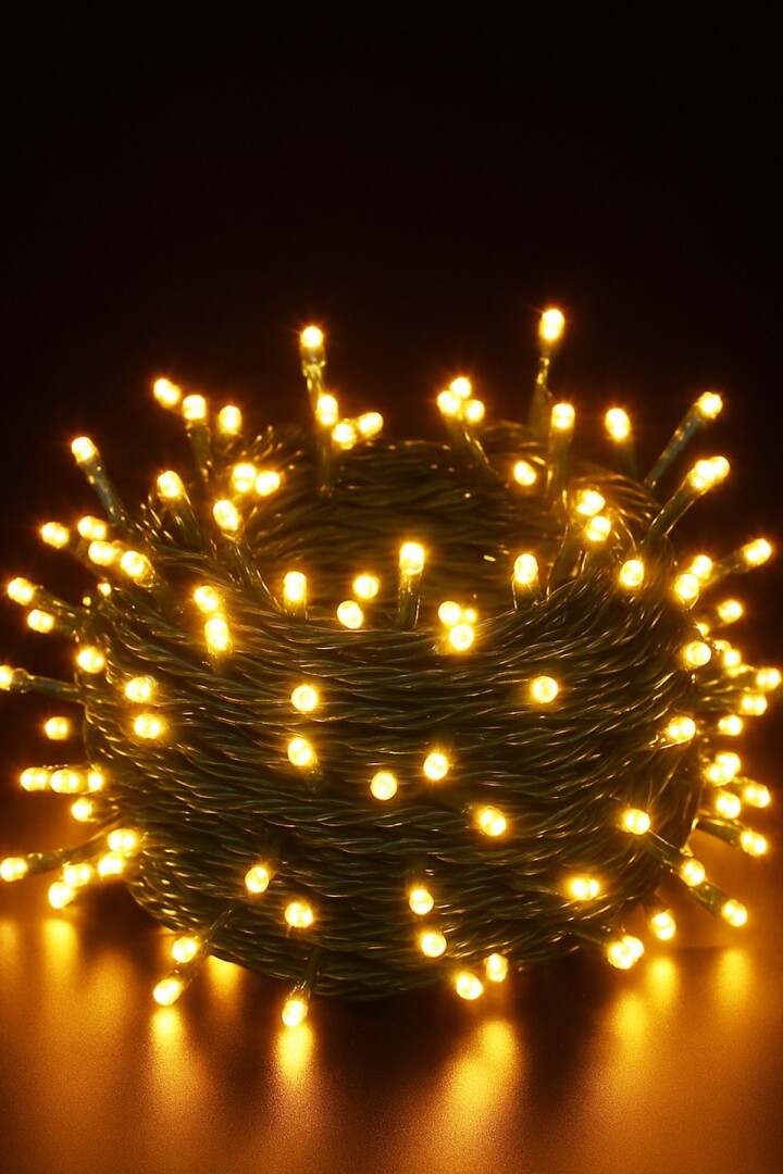 Beysüs Yılbaşı Led Işık Yeşil Kablolu Eklemeli Gün Işığı 9 m - 1