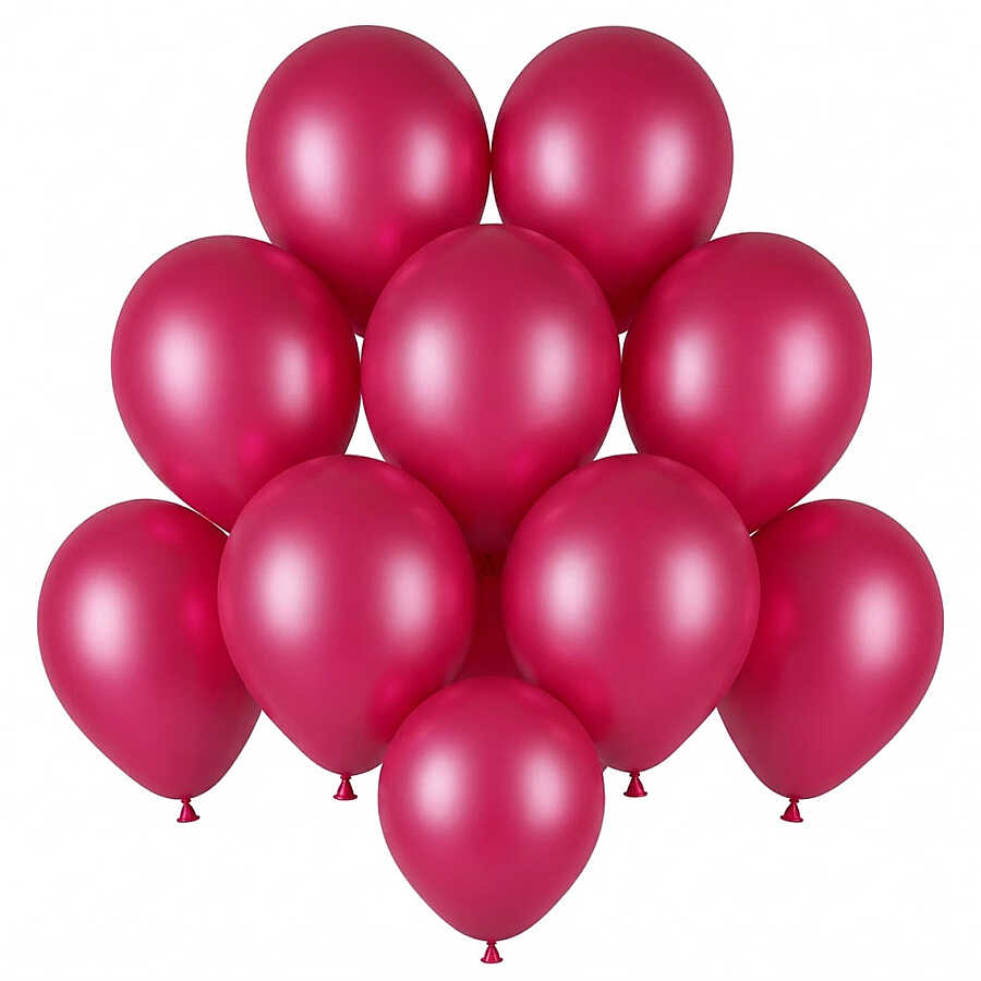 Bordo Renk Lateks Pastel Balon (13 cm) - 10 Adet