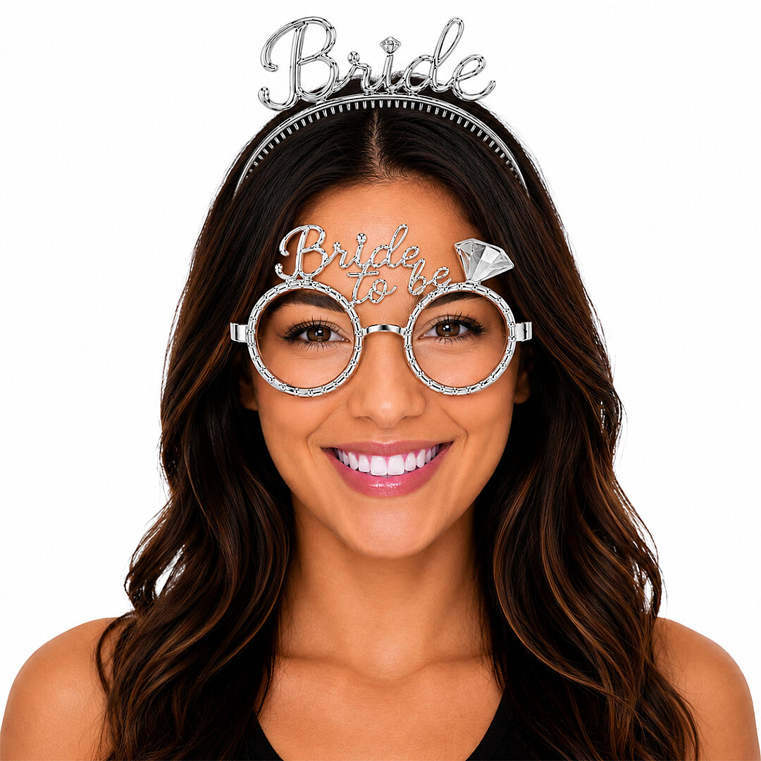 Bride To Be Tac Gözlük Set Gümüş 