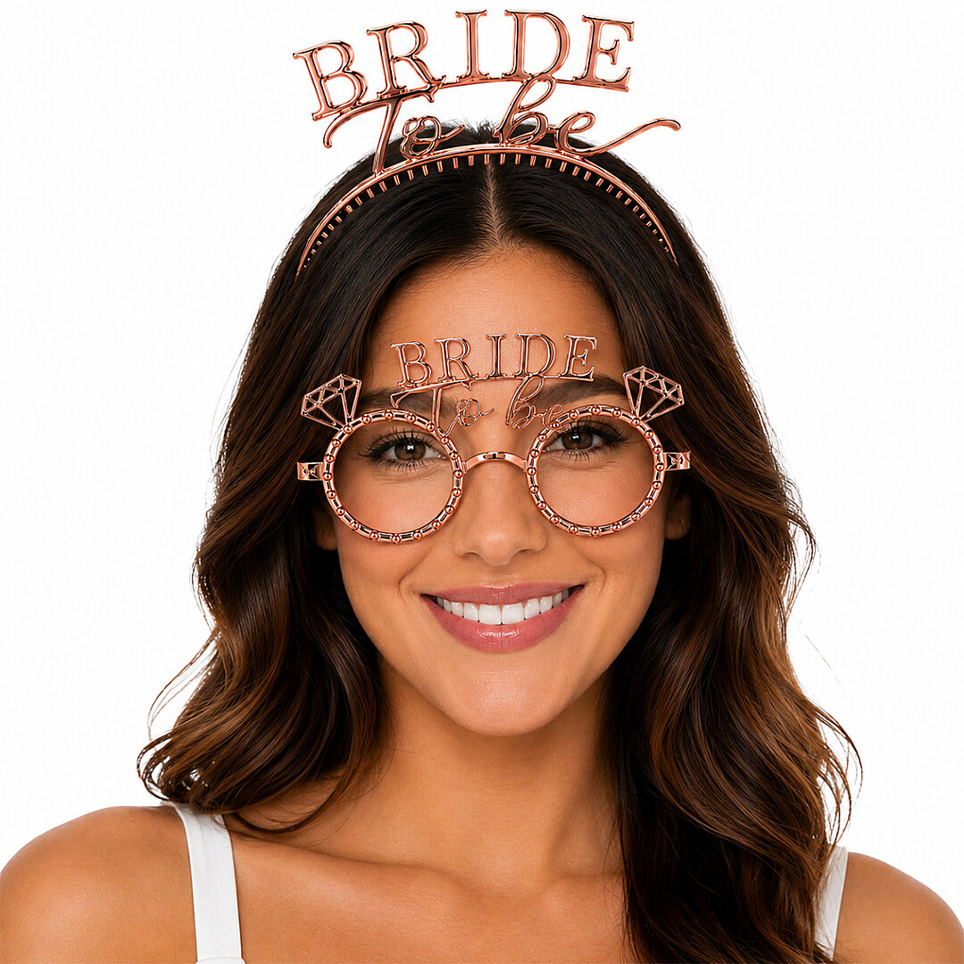 Bride To Be Tac Gözlük Set Rose Gold 