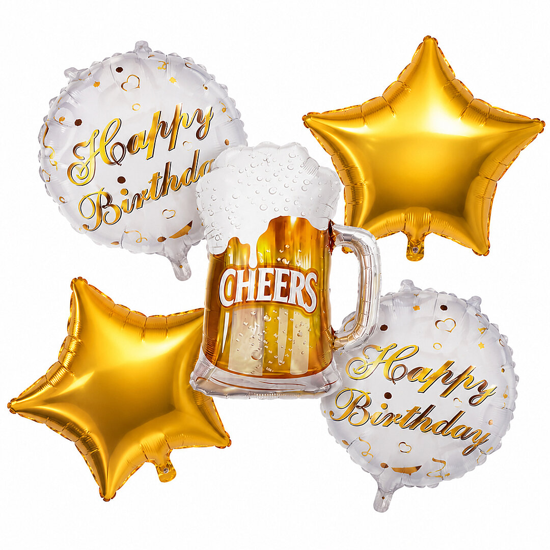 Cheers 5'li Folyo Balon Set 