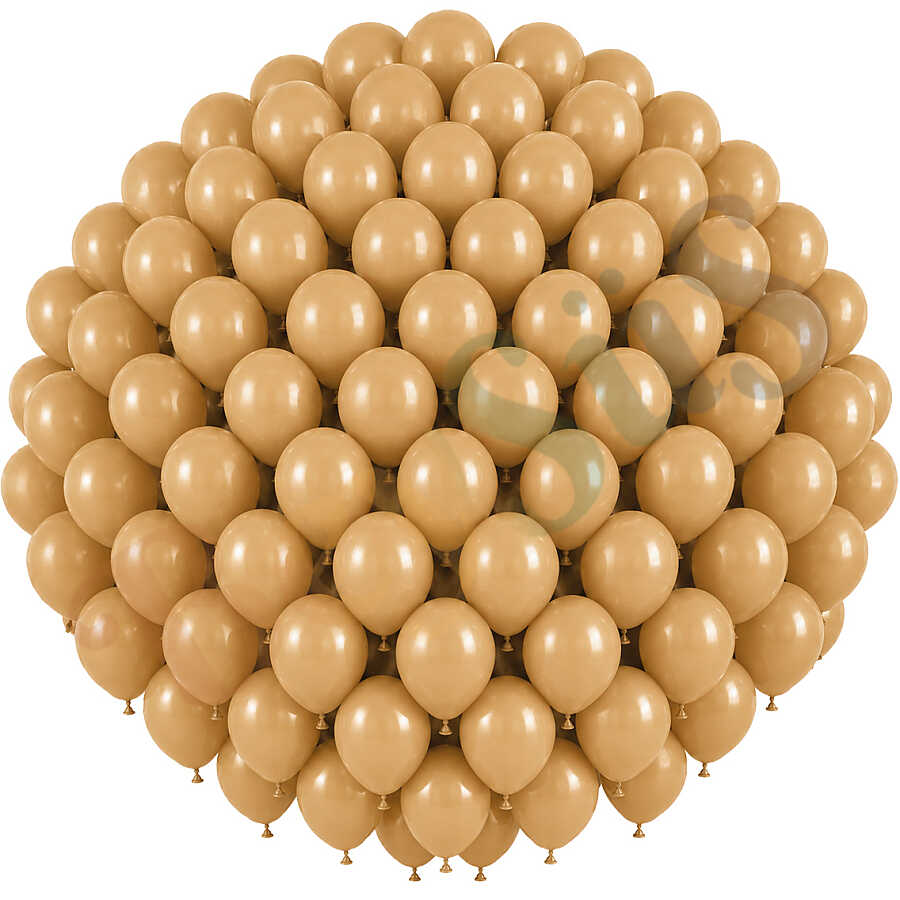 Çöl Kumu Renk Lateks Retro Balon (30 cm) - 100 Adet