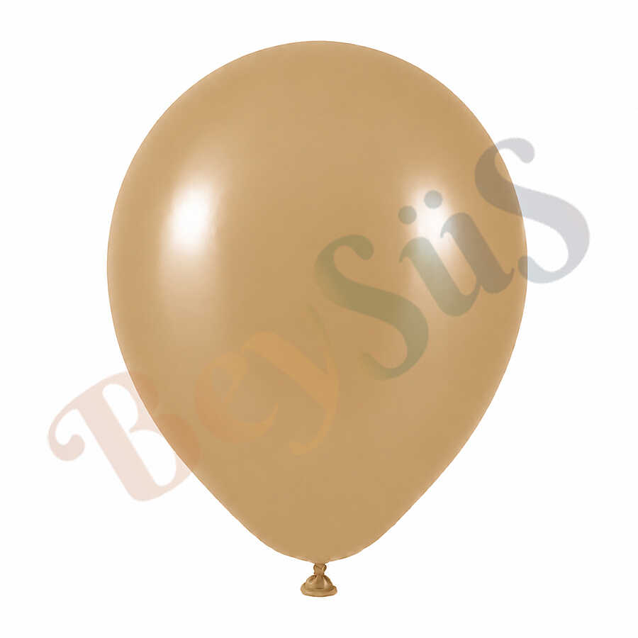 Çöl Kumu Renk Lateks Retro Balon (60 cm) - 1 Adet