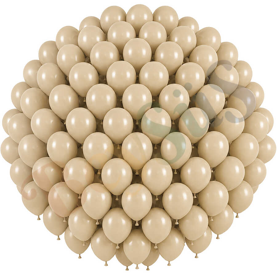 Deniz Kumu Renk Lateks Retro Balon (30 cm) - 100 Adet
