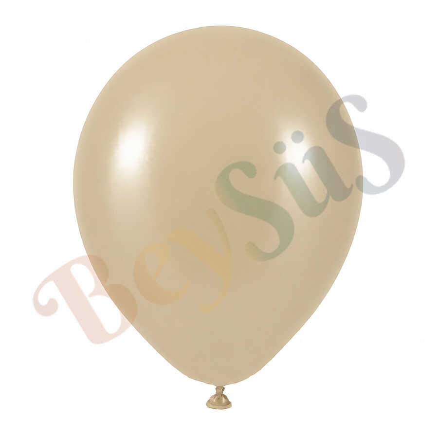 Deniz Kumu Renk Lateks Retro Balon (60 cm) - 1 Adet