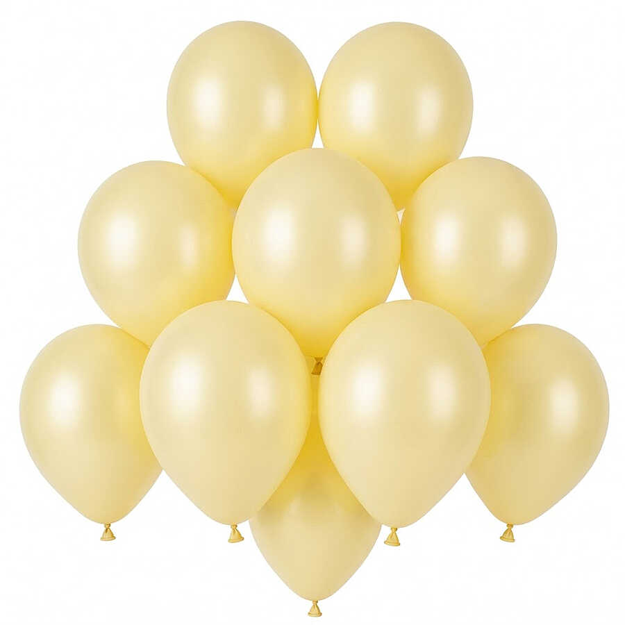 Fil Dişi Renk Lateks Pastel Balon (13 cm) - 10 Adet