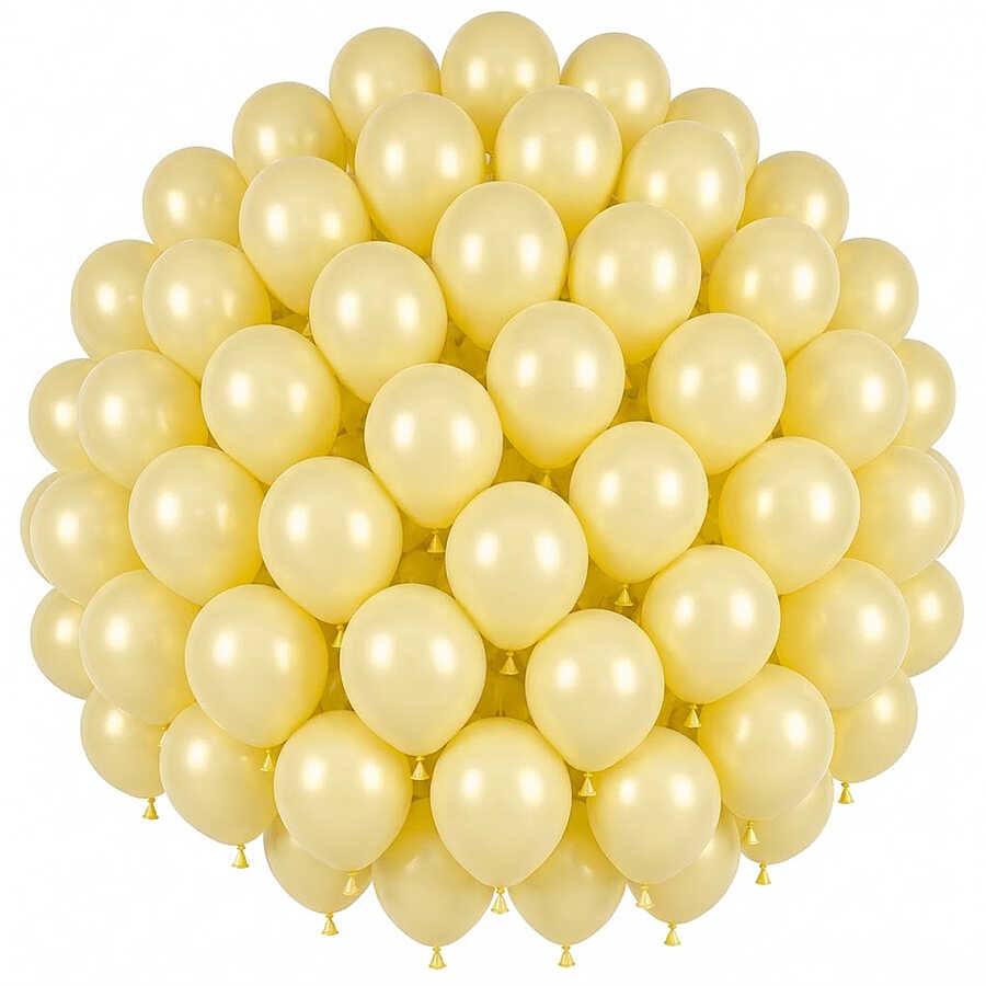 Fil Dişi Renk Lateks Pastel Balon (30 cm) - 50 Adet