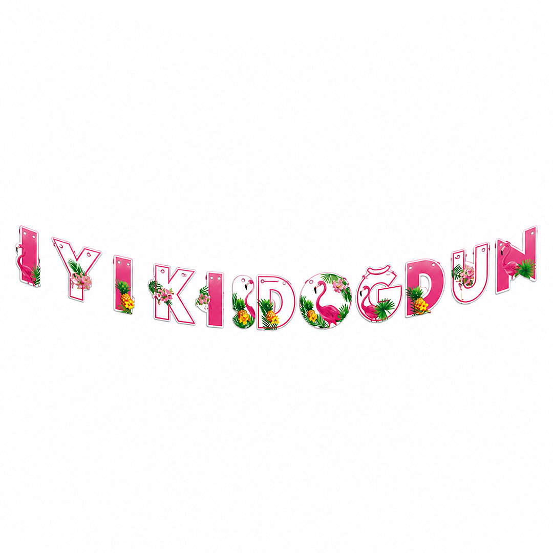 Flamingo Temalı İyi Ki Doğdun Banner 