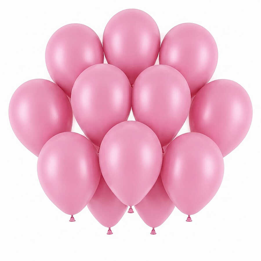Gül Kurusu Renk Lateks Pastel Balon (30 cm) - 12 Adet
