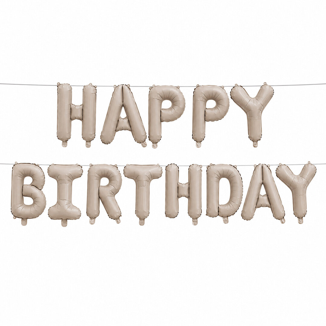 Happy Birthday Folyo Banner Pudra 