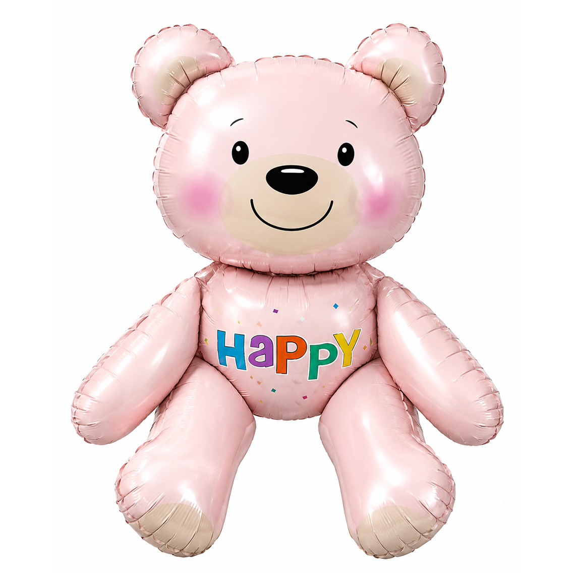 Happy Pembe Ayıcık Folyo Balon