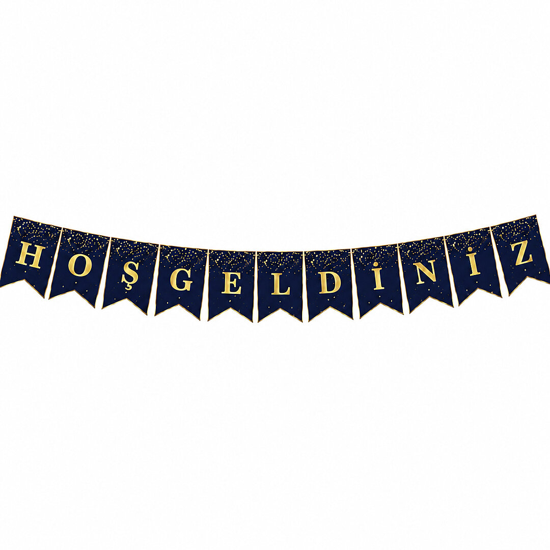 Hoşgeldiniz Banner Lacivert 