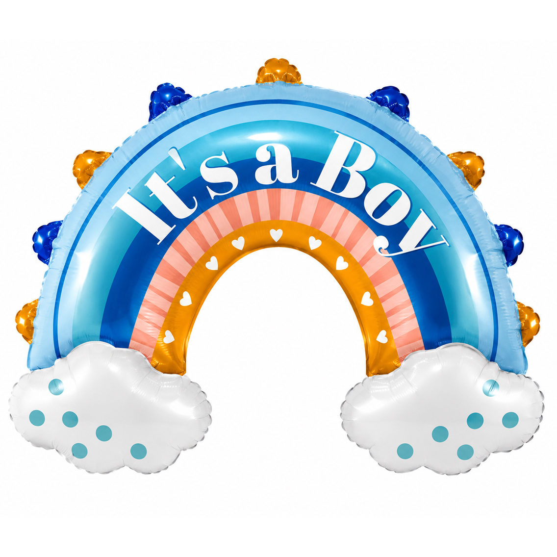 It's A Boy Mavi Gökkuşağı Folyo Balon