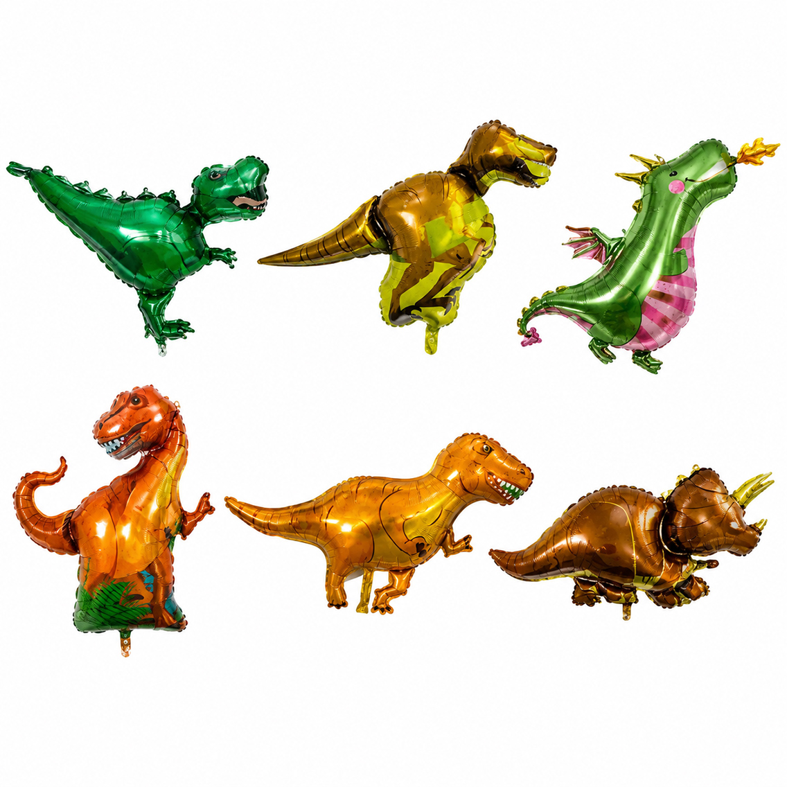 Jurassic World 6'lı Dinazor Set Folyo Balon