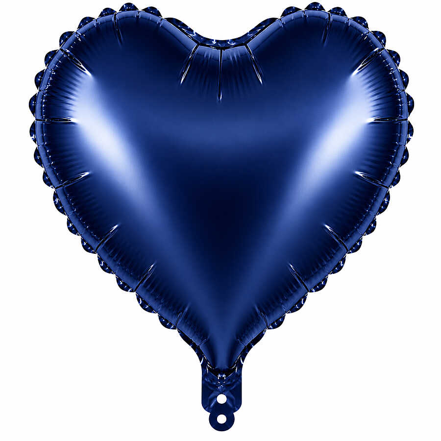 Kalp Folyo Balon Lacivert (18 inc)