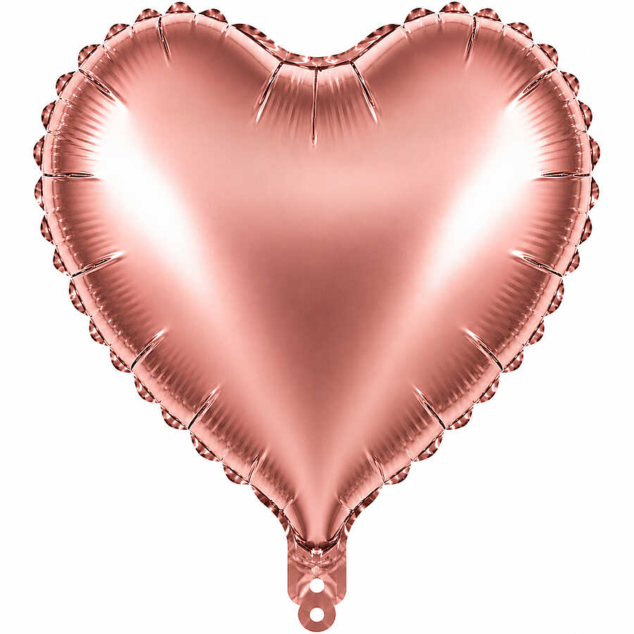 Kalp Folyo Balon Rose Gold (18 inc)