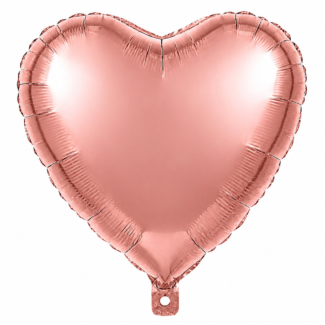 Kalp Folyo Balon Rose Gold 24 inc 