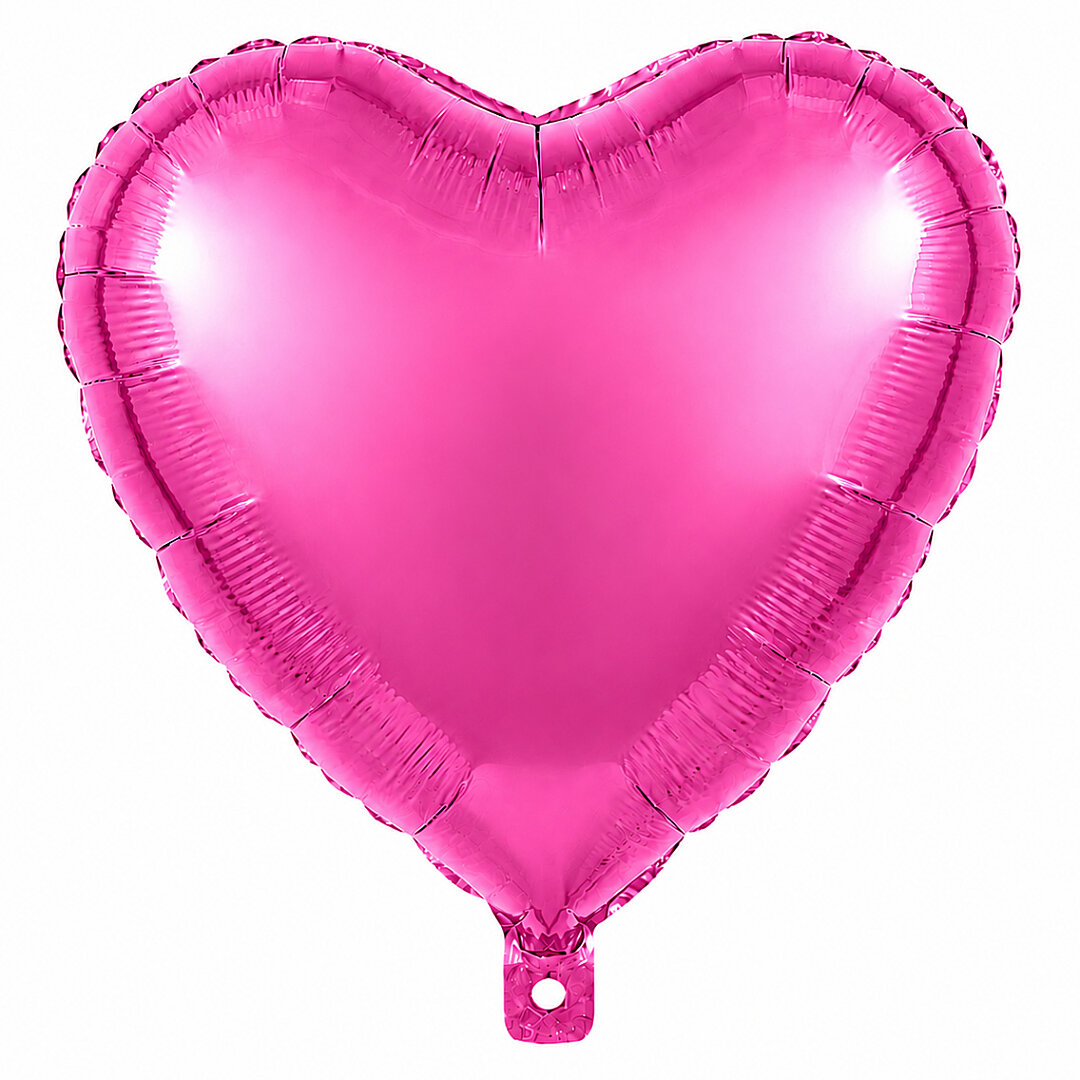 Kalp Folyo Balon Rose Pembe 24 inc 