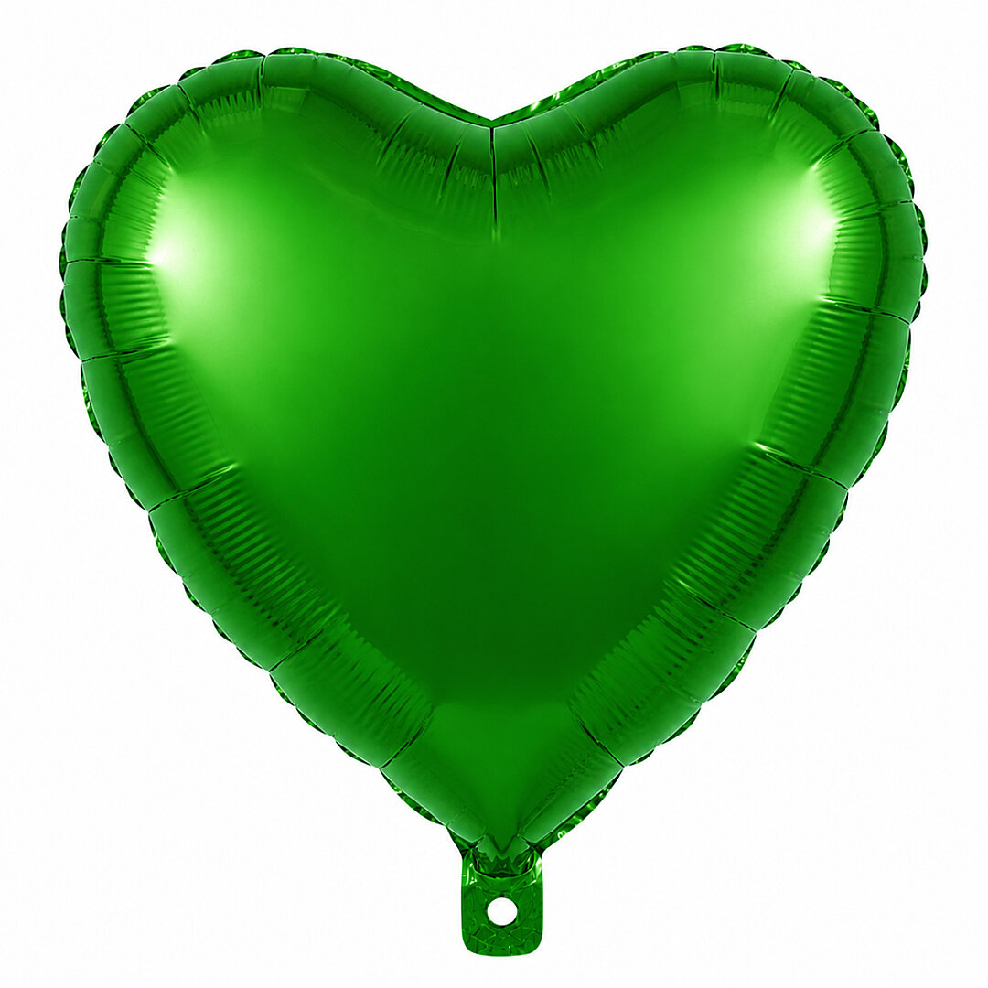 Kalp Folyo Balon Yeşil 24 inc 