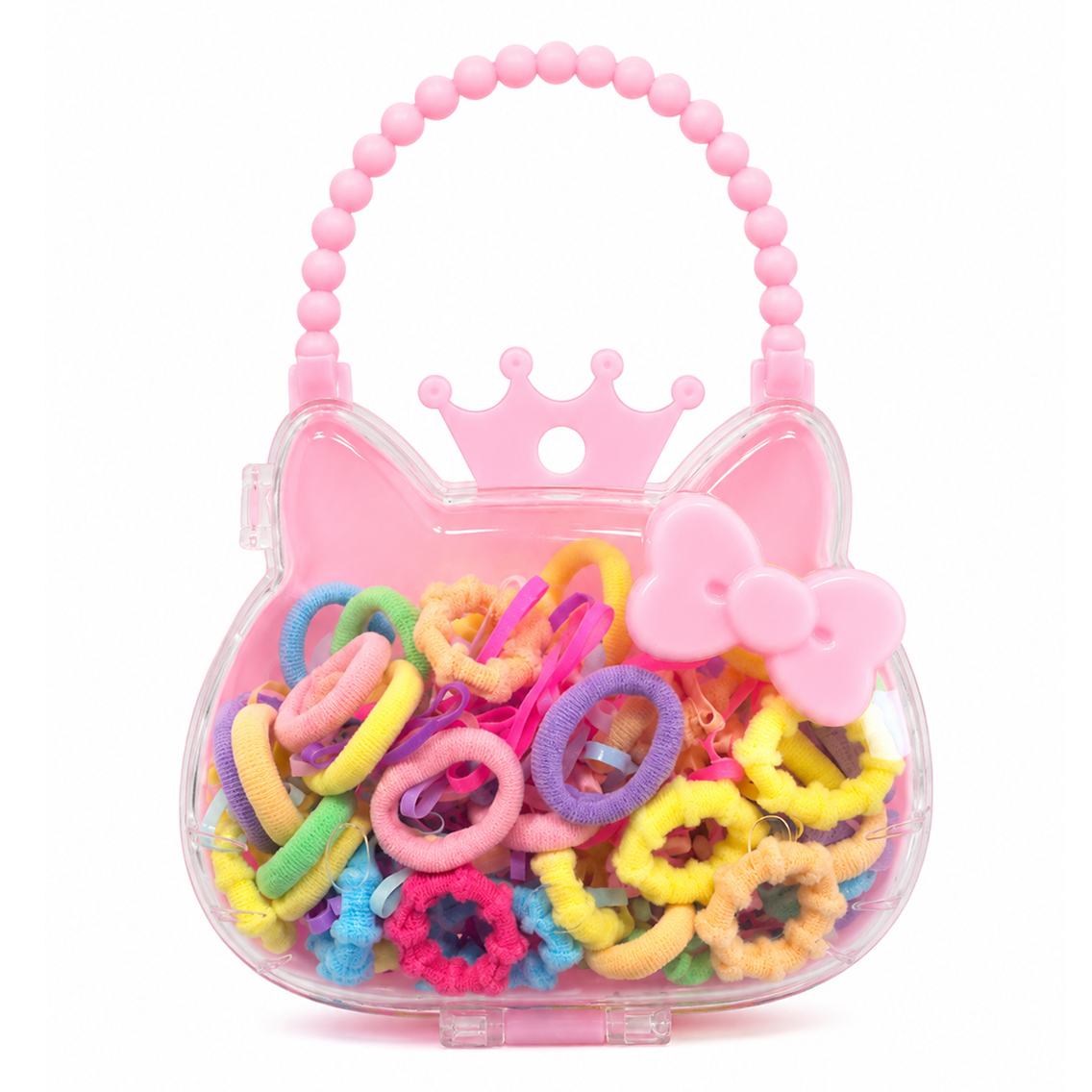 Kedicik Mini Çantalı Lastik Toka Set