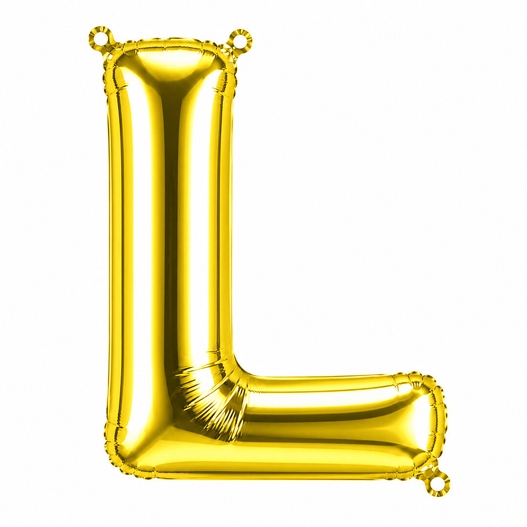 L Harfi Folyo Balon Altın Rengi (100 cm) 