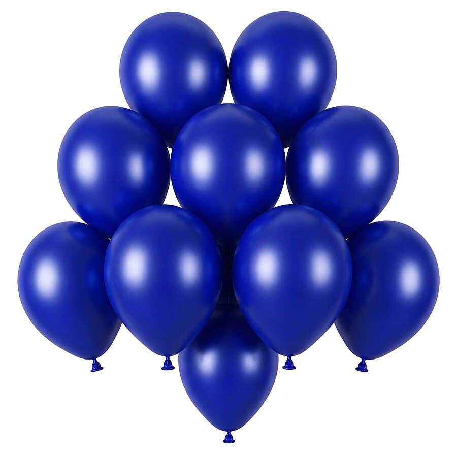 Lacivert Renk Lateks Pastel Balon (13 cm) - 10 Adet