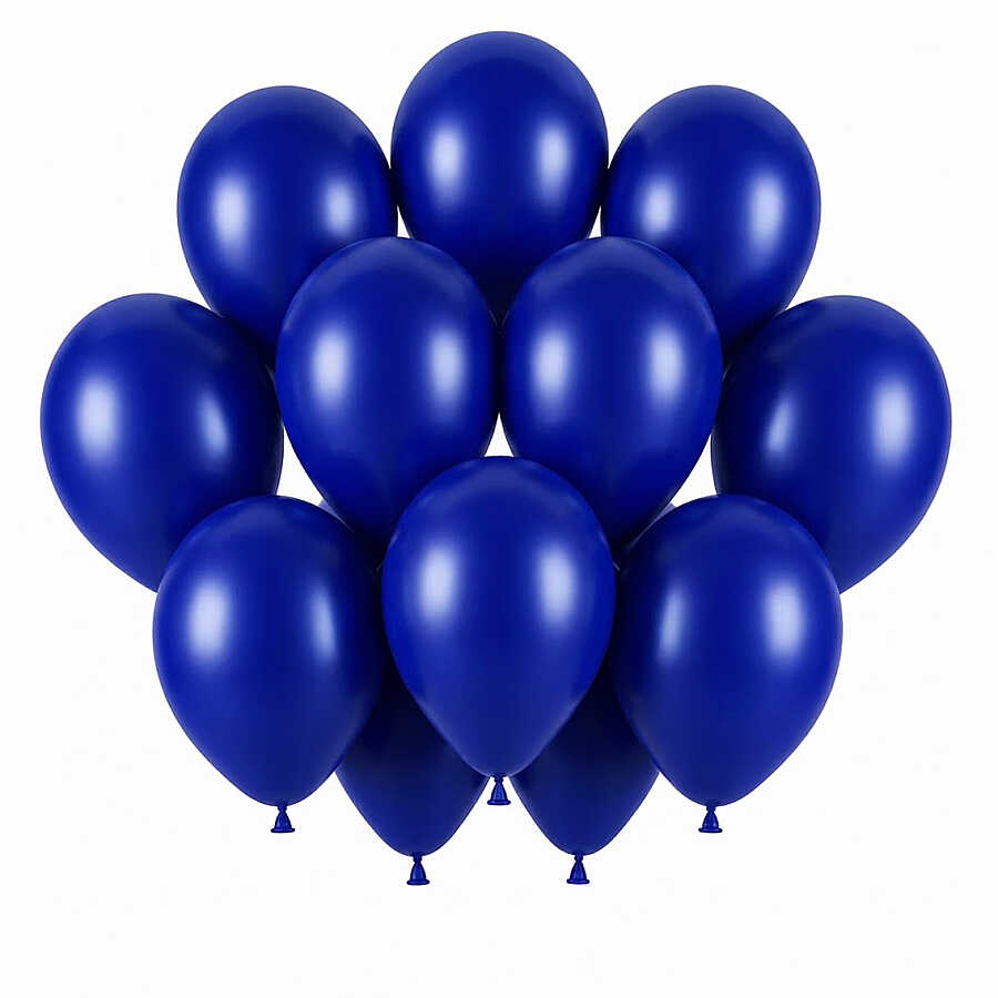 Lacivert Renk Lateks Pastel Balon (30 cm) - 12 Adet