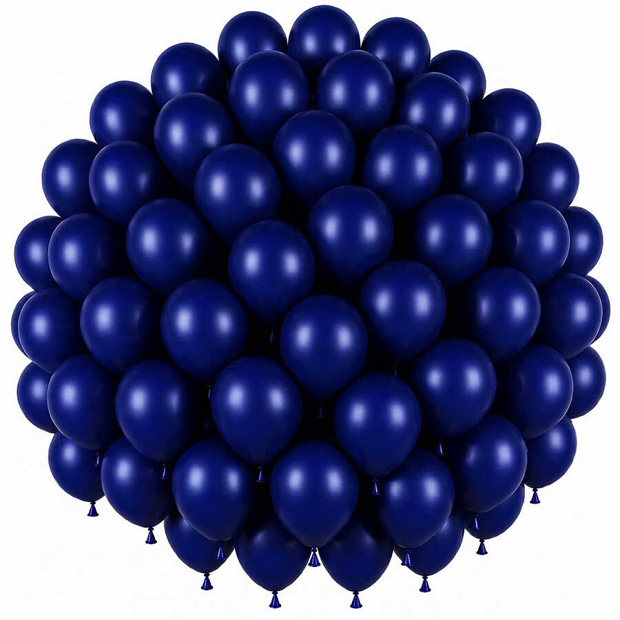 Lacivert Renk Lateks Pastel Balon (30 cm) - 50 Adet