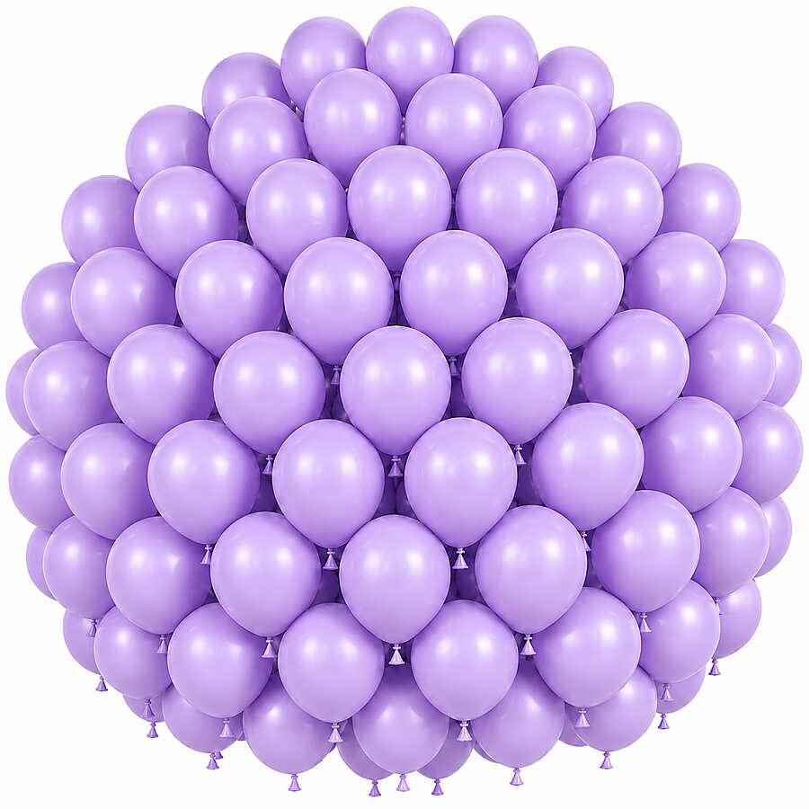 Lila Renk Lateks Pastel Balon (30 cm) - 100 Adet