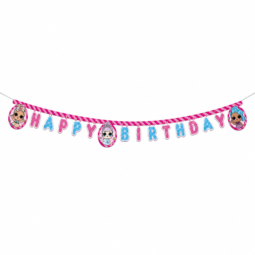 Lol Temalı Happy Birthday Banner 