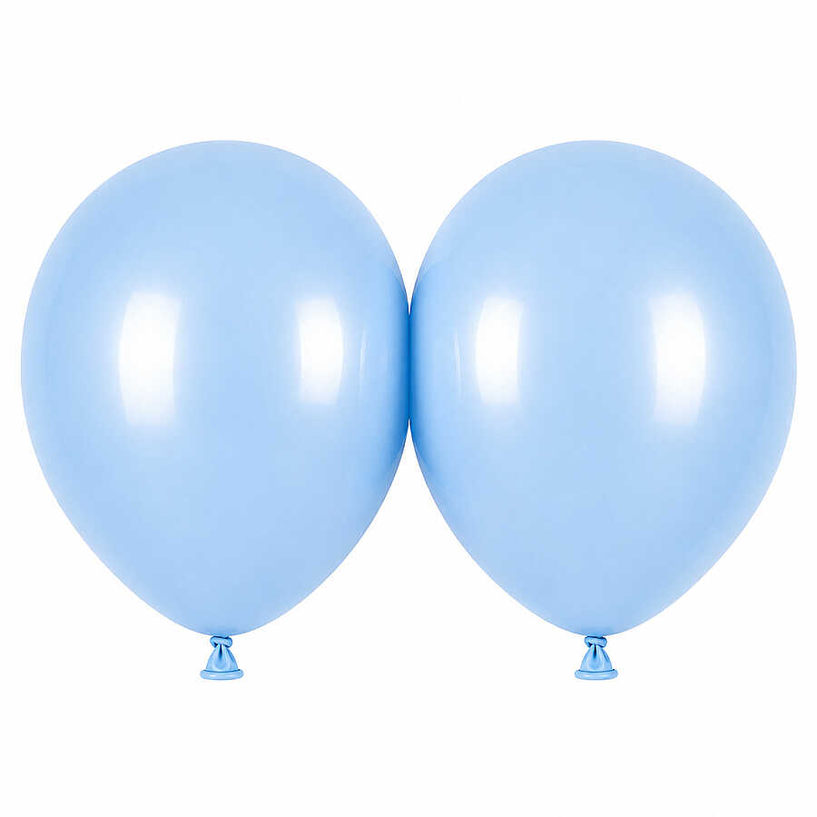 Mavi Renk Lateks makaron Balon (45 cm) - 2 Adet